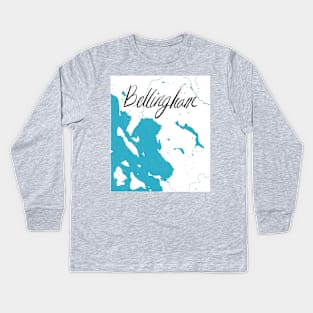 Bellingham, Washington Kids Long Sleeve T-Shirt